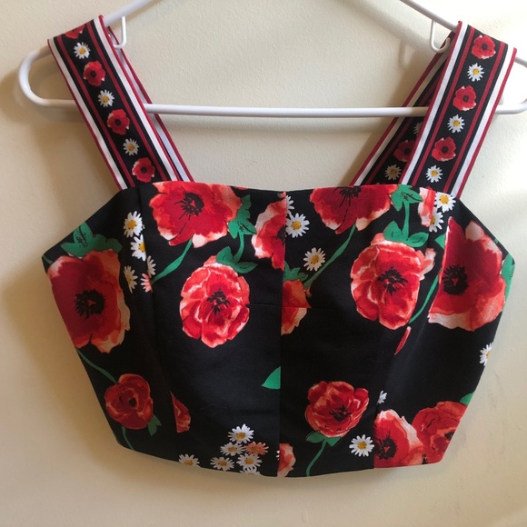 Floral crop top by Eva Mendes for New York & Co - Picture 1 of 6